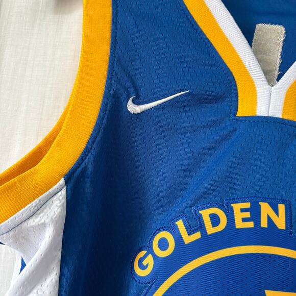 Nike Golden State Warriors Stephen Curry 30 Swingman Jersey Size S Blue Yellow - Picture 2 of 6